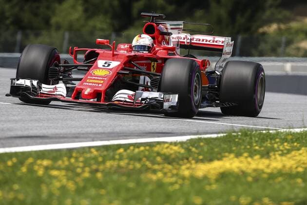 FORMULA 1 - GP of Austria 2017 SPIELBERG,AUSTRIA,08.JUL.17 - MOTORSPORTS, FORMULA 1 - Grand Prix of Austria, Red Bull Ring, free practice. Image shows Sebastian Vettel (GER Ferrari). GEPAxpictures xFelixxRoittner