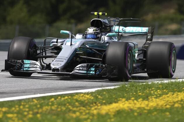 FORMULA 1 - GP of Austria 2017 SPIELBERG,AUSTRIA,08.JUL.17 - MOTORSPORTS, FORMULA 1 - Grand Prix of Austria, Red Bull Ring, free practice. Image shows Valtteri Bottas (FIN Mercedes). GEPAxpictures xFelixxRoittner