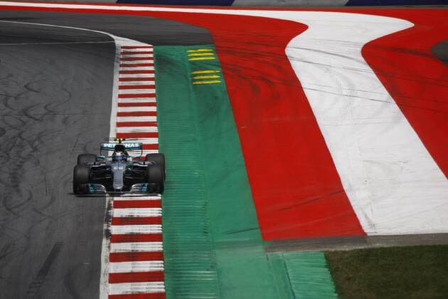 Austrian Grand Prix, Red Bull Ring 06 - 09 July 2017 08.07.2017- Free practice 3, Valtteri Bottas (FIN) Mercedes AMG F1 W08 