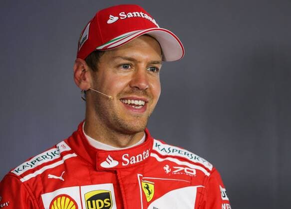 FORMULA 1 - GP of Austria 2017 SPIELBERG,AUSTRIA,08.JUL.17 - MOTORSPORTS, FORMULA 1 - Grand Prix of Austria, Red Bull Ring, press conference PK Pressekonferenz Image shows Sebastian Vettel (GER Ferrari). GEPAxpictures xDanielxGoetzhaber