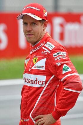 Sebastian VETTEL,GER (Scuderia Ferrari) nach dem Qualifying, Aktion,Einzelbild,angeschnittenes Einzelmotiv,Halbfigur,halbe Figur. Formel 1:GP von Oesterreich, Red Bull Ring Zeltweg,Spielberg,Saison 2017,am 08.07.2017.