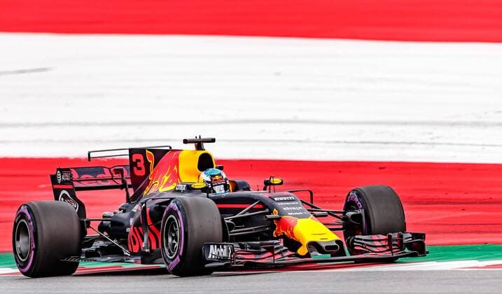 08.07.2017, Red Bull Ring, Spielberg, AUT, FIA, Formel 1, Grosser Preis von Oesterreich, Qualifying, im Bild Daniel Ricciardo (AUS) Red Bull Racing Australian Formula One drive Daniel Ricciardo of Red Bull Racing during Qualifying for the Austrian FIA Formula One Grand Prix at the Red Bull Ring in Spielberg, Austria on 2017 07 08. Spielberg  EX_ANG  