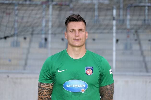 Kevin Mueller ( 1.FC Heidenheim 1), Fussball, GER, 2.Liga, Portraettermin 2017 2018, 1.FC Heidenheim, 08.07.2017, Heidenheim Copyright: xLanger Eibner-Pressefotox EP_HLR