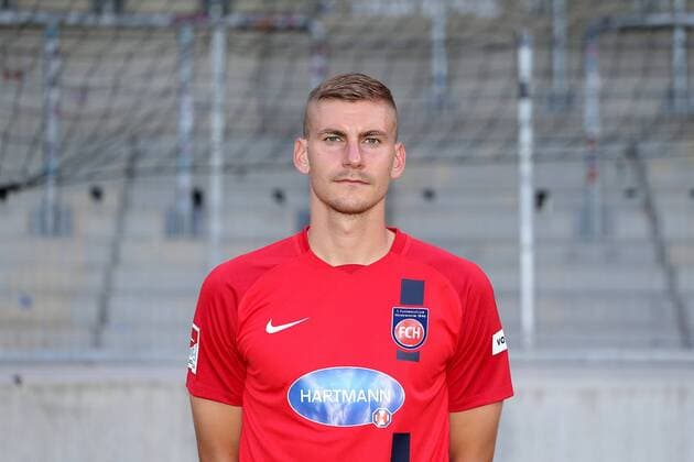 Kevin Kraus ( 1.FC Heidenheim 23), Fussball, GER, 2.Liga, Portraettermin 2017 2018, 1.FC Heidenheim, 08.07.2017, Heidenheim Copyright: xLanger Eibner-Pressefotox EP_HLR