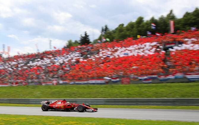 FORMULA 1 - GP of Austria 2017 SPIELBERG,AUSTRIA,09.JUL.17 - MOTORSPORTS, FORMULA 1 - Grand Prix of Austria, Red Bull Ring. Image shows Sebastian Vettel (GER Ferrari). GEPAxpictures xChristianxWalgram