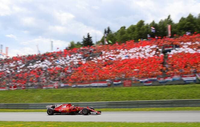 FORMULA 1 - GP of Austria 2017 SPIELBERG,AUSTRIA,09.JUL.17 - MOTORSPORTS, FORMULA 1 - Grand Prix of Austria, Red Bull Ring. Image shows Kimi Raikkoenen (FIN Ferrari). GEPAxpictures xChristianxWalgram