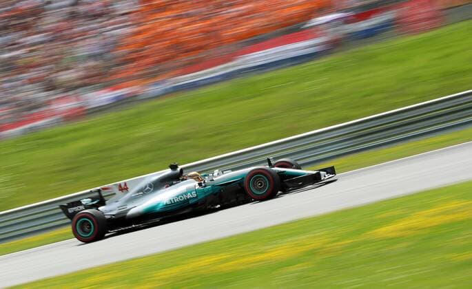 FORMULA 1 - GP of Austria 2017 SPIELBERG,AUSTRIA,09.JUL.17 - MOTORSPORTS, FORMULA 1 - Grand Prix of Austria, Red Bull Ring. Image shows Lewis Hamilton (GBR Mercedes). GEPAxpictures xChristianxWalgram