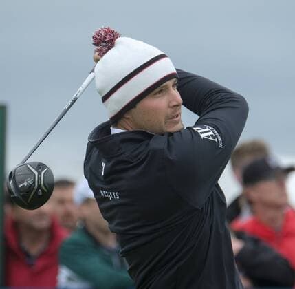 July 9th 2017, Portstewart Golf Club, Portstewart, Northern Ireland; Dubai Duty Free Irish Open Golf Championship, Day 4; Peter Uihlein (USA) with his tee shot on the 1st during the final round of the Dubai Duty Free Irish Open xNigelxCookex  ActionPlus11899419