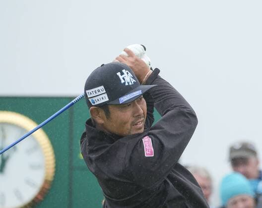 July 9th 2017, Portstewart Golf Club, Portstewart, Northern Ireland; Dubai Duty Free Irish Open Golf Championship, Day 4; Hideto Tanihara (JPN) with his opening tee shot during the final round of the Dubai Duty Free Irish Open xNigelxCookex  ActionPlus11899438