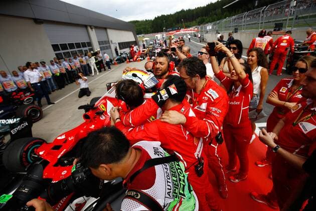 Motorsports: FIA Formula One World Championship WM Weltmeisterschaft 2017, Grand Prix of Austria, 5 Sebastian Vettel (GER, Scuderia Ferrari), Spielberg Austria xHOCHxZWEIx