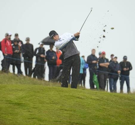 July 9th 2017, Portstewart Golf Club, Portstewart, Northern Ireland; Dubai Duty Free Irish Open Golf Championship, Day 4; Benjamin Hebert (FRA) plays his second shot on the 8th during the final round of the Dubai Duty Free Irish Open xNigelxCookex  ActionPlus11899665
