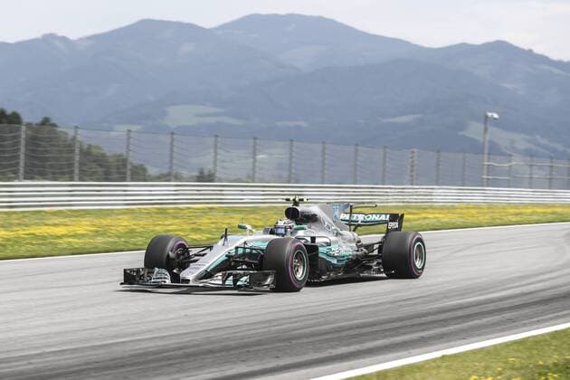 FORMULA 1 - GP of Austria 2017 SPIELBERG,AUSTRIA,09.JUL.17 - MOTORSPORTS, FORMULA 1 - Grand Prix of Austria, Red Bull Ring. Image shows Valtteri Bottas (FIN Mercedes). GEPAxpictures xFelixxRoittner