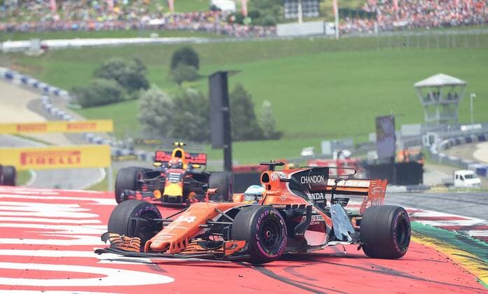 FORMULA 1 - GP of Austria 2017 SPIELBERG,AUSTRIA,09.JUL.17 - MOTORSPORTS, FORMULA 1 - Grand Prix of Austria, Red Bull Ring. Image shows Fernando Alonso (ESP McLaren Honda). GEPAxpictures xMichaelxRiedler