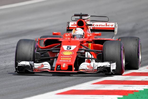 FORMULA 1 - GP of Austria 2017 SPIELBERG,AUSTRIA,09.JUL.17 - MOTORSPORTS, FORMULA 1 - Grand Prix of Austria, Red Bull Ring. Image shows Sebastian Vettel (GER Ferrari). GEPAxpictures xMichaelxRiedler