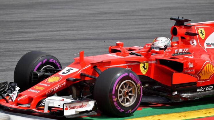 FORMULA 1 - GP of Austria 2017 SPIELBERG,AUSTRIA,09.JUL.17 - MOTORSPORTS, FORMULA 1 - Grand Prix of Austria, Red Bull Ring. Image shows Sebastian Vettel (GER Ferrari). GEPAxpictures xMichaelxRiedler