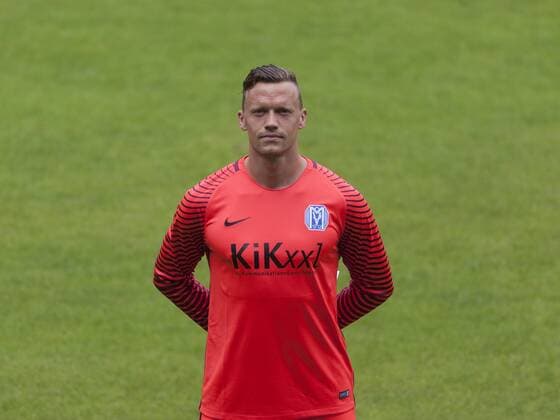 Fußball 3. Liga, Porträttermin 2017 2018 SV Meppen am 08.07.2017 in der Hänsch-Arena in Meppen. Erik Domascke LS