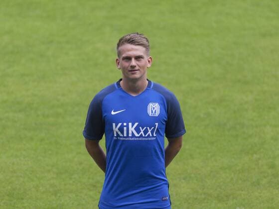 Fußball 3. Liga, Porträttermin 2017 2018 SV Meppen am 08.07.2017 in der Hänsch-Arena in Meppen. Thorben Deters LS