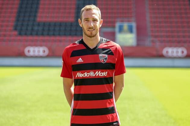 2. Bundesliga - Fußball - Fototermin - FC Ingolstadt 04 - Portraits - Shooting - Saison 2017 2018 - Moritz Hartmann (9, FCI) 2. BL - FC Ingolstadt 04 Saison 2017 2018 Portraits - Shooting Fototermin