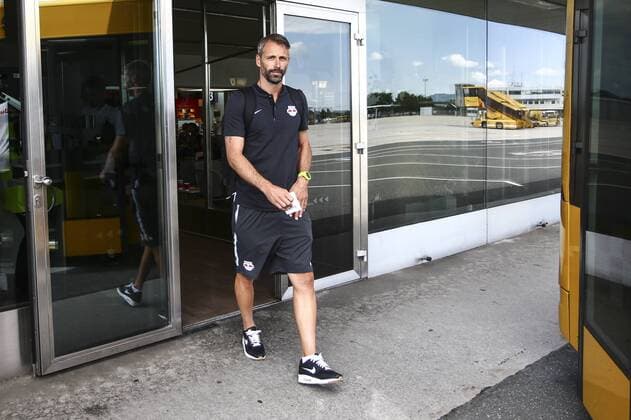 SOCCER - CL, qualification, Hibernians vs RBS SALZBURG,AUSTRIA,10.JUL.17 - SOCCER - UEFA Champions League, qualification, FC Hibernians vs Red Bull Salzburg, departure from Salzburg airport. Image shows head coach Marco Rose (RBS). GEPAxpictures xFelixxRoittner