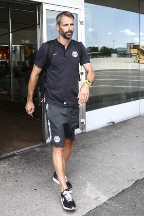 SOCCER - CL, qualification, Hibernians vs RBS SALZBURG,AUSTRIA,10.JUL.17 - SOCCER - UEFA Champions League, qualification, FC Hibernians vs Red Bull Salzburg, departure from Salzburg airport. Image shows head coach Marco Rose (RBS). GEPAxpictures xFelixxRoittner