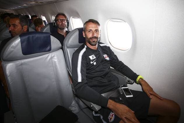 SOCCER - CL, qualification, Hibernians vs RBS SALZBURG,AUSTRIA,10.JUL.17 - SOCCER - UEFA Champions League, qualification, FC Hibernians vs Red Bull Salzburg, departure from Salzburg airport. Image shows head coach Marco Rose (RBS). GEPAxpictures xFelixxRoittner