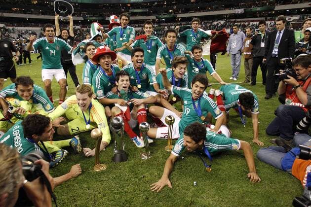 July 10, 2017 - Mexico - EUM20170710DEP04.JPG.CIUDAD DE MEXICO SoccerFutbol-Mundial Sub 17.- Este lunes se cumplen seis anos del segundo campeonato mundial Sub 17 para Mexico. El 10 de julio de 2011, el Estadio Azteca fue testigo de una generacion de jovenes mexicanos, dirigidos por Raul Gutierrez, que le daban una ilusion a su pais. Foto: Archivo Agencia EL UNIVERSALEVZ Latin News - July 10, 2017  - ZUMAu78_ 20170710_zaf_u78_017 Copyright: xElxUniversalx