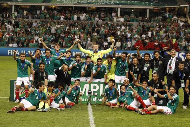 July 10, 2017 - Mexico - EUM20170710DEP03.JPG.CIUDAD DE MEXICO Soccer Futbol-Mundial Sub 17.- Este lunes se cumplen seis anos del segundo campeonato mundial Sub 17 para Mexico. El 10 de julio de 2011, el Estadio Azteca fue testigo de una generacion de jovenes mexicanos, dirigidos por Raul Gutierrez, que le daban una ilusion a su pais. Foto: Archivo Agencia EL UNIVERSAL EVZ Latin News - July 10, 2017  - ZUMAu78_ 20170710_zaf_u78_018 Copyright: xLuisxCortesx