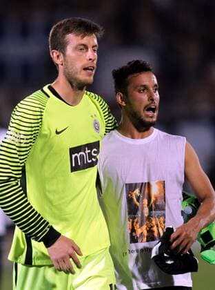 11.07.2017 Belgrade(Serbia) FK Partizan-FK Buducnost Podgorica Champions League qualifiactions 2nd leg men s football Filip Kljajic(L),Leonardo(r) FK Partizan : 