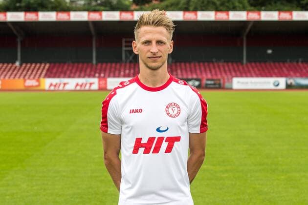 Fußball, GER, 3.Liga, Porträttermin 2017 2018, S. C. Fortuna Köln, Dominik Ernst ( Koeln ) Portraittermin Fortuna Köln