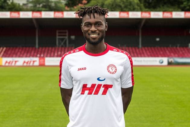 Fußball, GER, 3.Liga, Porträttermin 2017 2018, S. C. Fortuna Köln, Bernard Kyere ( Koeln ) Portraittermin Fortuna Köln