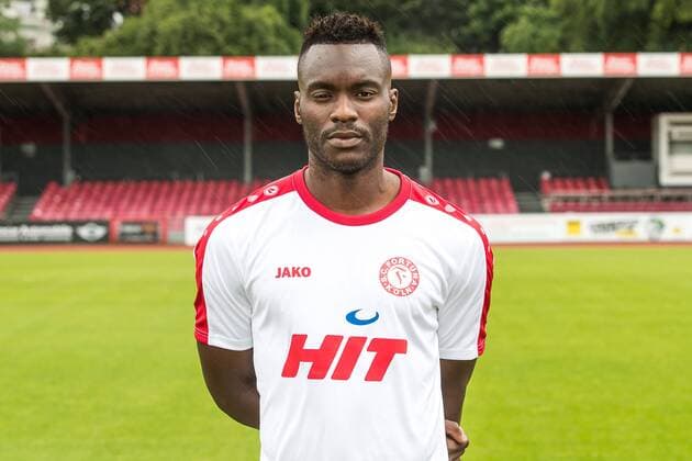 Fußball, GER, 3.Liga, Porträttermin 2017 2018, S. C. Fortuna Köln, Cedric Mimbala ( Koeln ) Portraittermin Fortuna Köln