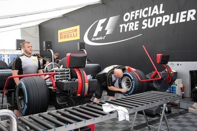 British Grand Prix, Silverstone 13 - 16 July 2017 13.07.2017 - Pirelli garage 