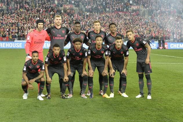 13th July 2017, ANZ Stadium, Sydney, NSW, Australia; Pre-season tour friendly football, Arsenal FC versus Sydney FC; The Arsenal team line up Mannschaftsbild Totale for pre-game pictures xNigelxOwenx  ActionPlus11900678