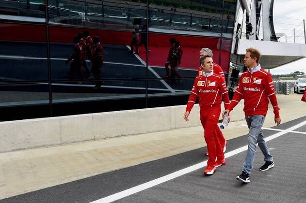 Sebastian Vettel (GER 5), Scuderia Ferrari, Grosser Preis von England 2017, Vorbereitungen, Motorsport, Formel 1, 13.07.2017, Silverstone Copyright: xAndre Eibner-Pressefotox EP_JAE