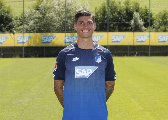 Steven Zuber (Hoffenh) . Fototermin 1899 Hoffenheim 2017-2018 . Sinsheim, GER, 13.07.2017 , Fussball 1. Bundesliga 2017 2018.