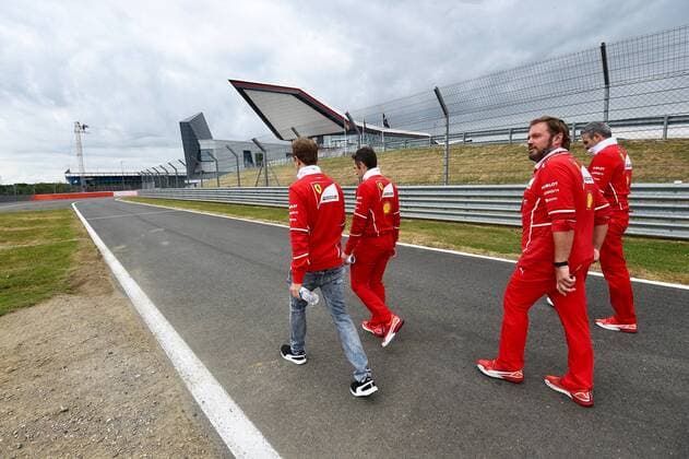 Sebastian Vettel (GER 5), Scuderia Ferrari, Grosser Preis von England 2017, Vorbereitungen, Motorsport, Formel 1, 13.07.2017, Silverstone Copyright: xAndre Eibner-Pressefotox EP_JAE