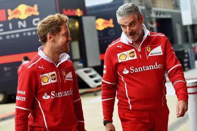 Sebastian Vettel (GER 5), Scuderia Ferrari, Grosser Preis von England 2017, Vorbereitungen, Motorsport, Formel 1, 13.07.2017, Silverstone Copyright: xAndre Eibner-Pressefotox EP_JAE
