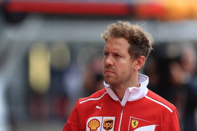 July 13th 2017, Silverstone, Northants, England; British GP Formula 1 Rolex Grand Prix. Sebastian Vettel - Scuderia Ferrari returns from track walk xLeannexBoonx  ActionPlus11900828