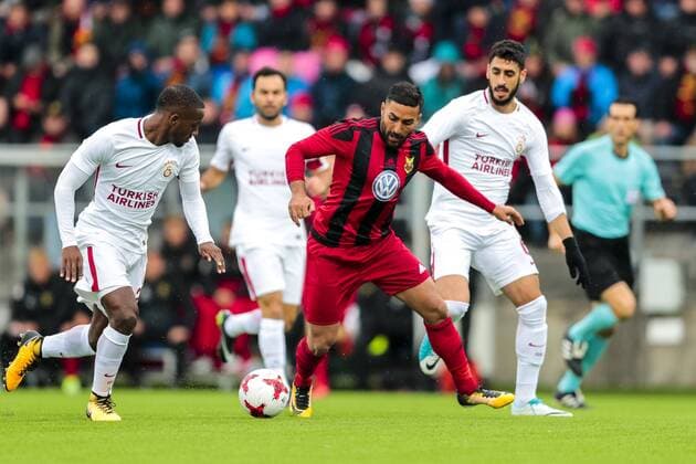 170713 Östersunds Saman Ghoddos under fotbollsmatchen i kvalet till Europa League mellan Östersund och Galatasaray den 13 juli 2017 i Östersund.  Copyright: TOBIASxNYKÄNEN BB170713TN005