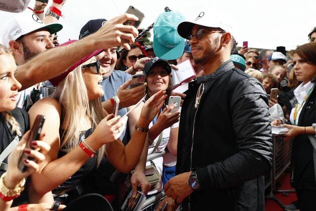 Motorsports: FIA Formula One World Championship WM Weltmeisterschaft 2017, Grand Prix of Great Britain, 44 Lewis Hamilton (GBR, Mercedes AMG Petronas F1 Team), Silverstone Great Britain xHOCHxZWEIx