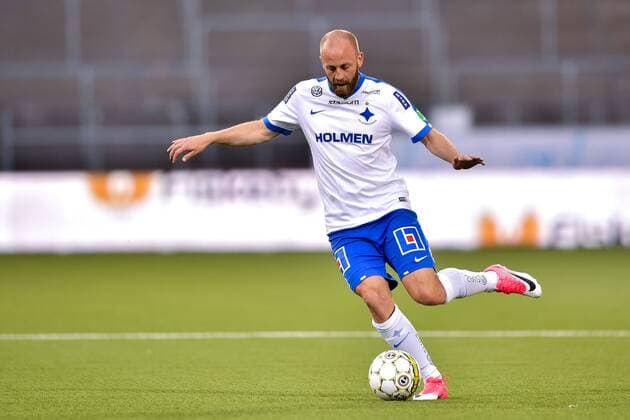 170713 Norrköpings Daniel Sjölund under fotbollsmatchen i kvalet till Europa League mellan Norrköping och Trakai den 13 juli 2017 i Norrköping.  Copyright: JOHANNAxLUNDBERG BB170713JL004
