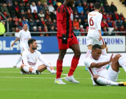 Sinan Gumus of Galatasaray during the UEFA Europaleague Qualifier 3rd round, 1st leg match between Ostersund and Galatasaray on July 13, 2017 in Ostersund , Sweden. Final score : Ostersund 2 - Galatasaray 0 