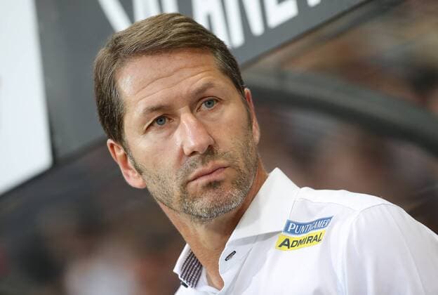 SOCCER - UEFA EL quali, Sturm vs Podgorica GRAZ,AUSTRIA,13.JUL.17 - SOCCER - UEFA Europa League qualification, SK Sturm Graz vs FK Mladost Podgorica. Image shows head coach Franco Foda (Sturm). GEPAxpictures xChristianxWalgram