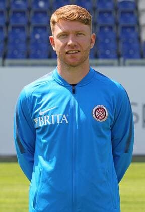 13.07.2017, xsvx, Fussball 3.Liga, SV Wehen Wiesbaden Fototermin, Fußball, GER 3.Liga PortraÌˆttermin 2017 2018, emonline, Videoanalyst Paul Fernie (SV Wehen Wiesbaden) Wiesbaden