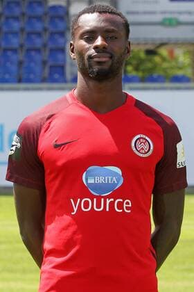 13.07.2017, xsvx, Fussball 3.Liga, SV Wehen Wiesbaden Fototermin, Fußball, GER 3.Liga PortraÌˆttermin 2017 2018, emonline, Evans Nyarko (SV Wehen Wiesbaden) Wiesbaden