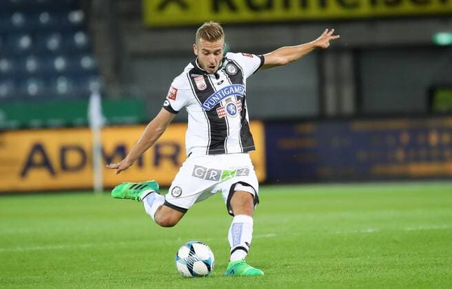 SOCCER - UEFA EL quali, Sturm vs Podgorica GRAZ,AUSTRIA,13.JUL.17 - SOCCER - UEFA Europa League qualification, SK Sturm Graz vs FK Mladost Podgorica. Image shows Sandi Lovric (Sturm). GEPAxpictures xChristianxWalgram