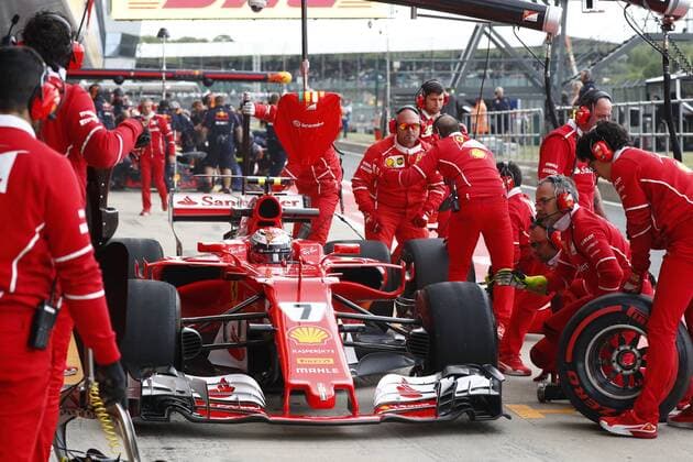 Motorsports: FIA Formula One World Championship WM Weltmeisterschaft 2017, Grand Prix of Great Britain, 7 Kimi Raikkonen (FIN, Scuderia Ferrari), Silverstone Great Britain xHOCHxZWEIx