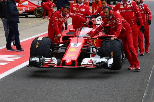 British Grand Prix, Silverstone 13 - 16 July 2017 14.07.2017 - Free Practice 1, Shield cockpit cover on the Ferrari SF70H 