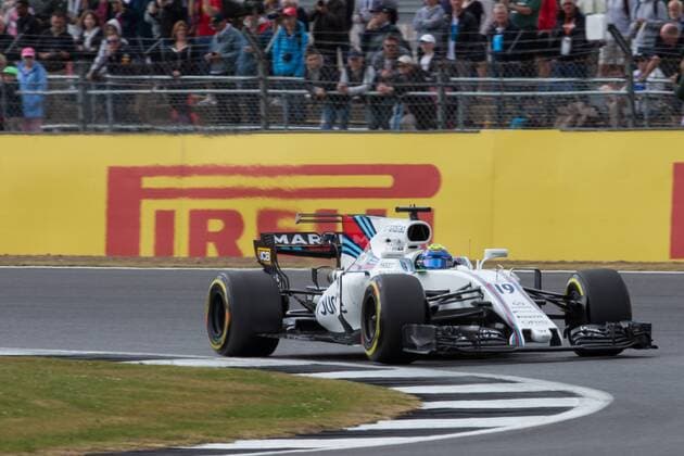July 14th 2017, Silverstone, Northamptonshire, England; British Formula One Grand Prix, Free Practice; Williams Martini Racing driver Felipe Massa during first practice xTimxWilliamsx  ActionPlus11901118