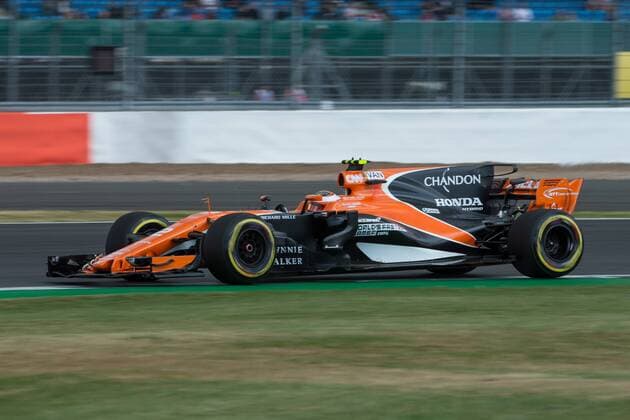 July 14th 2017, Silverstone, Northamptonshire, England; British Formula One Grand Prix, Free Practice; McLaren Honda Formula 1 Team driver Stoffel Vandoorne during first practice xTimxWilliamsx  ActionPlus11901098